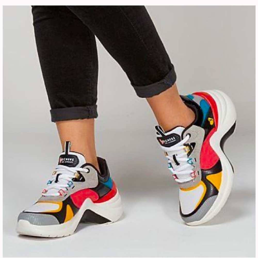 Skechers Women's Street Solei St. Sneaker Colorblock Sport shoe Size 8